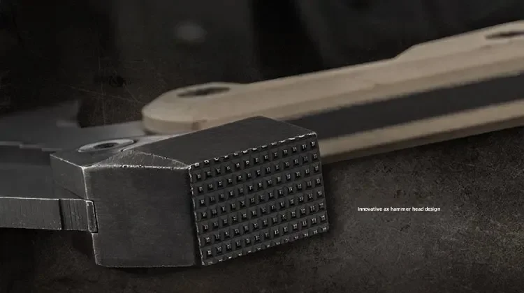 Description Picture 3 of item2025 HX Tactical Engineer Axe Rescue Camp Artillery Fire Rescue Axe Hammer survival firefighter camping supplies axe tomahawk