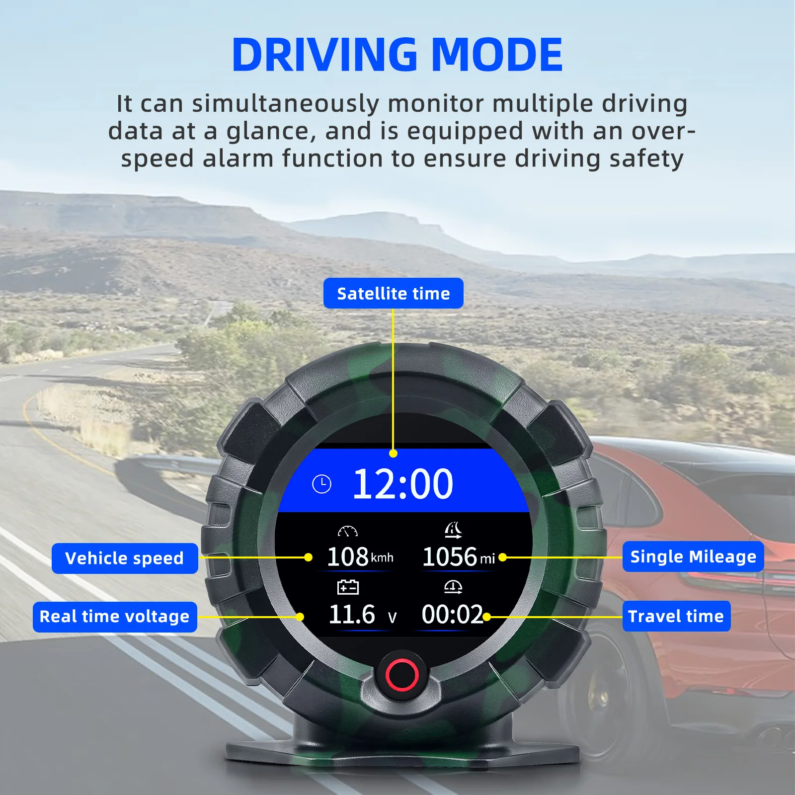 HD X95 OBD HUD ڵ 4x4 ,   ӵ ,  Ÿ̹ ε  ׼, ٱ 跮