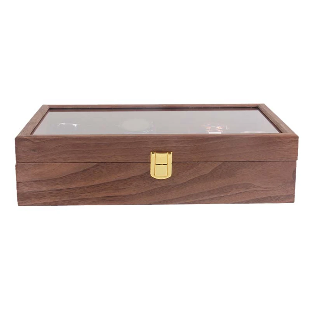 

12Grids Wooden Watch Box Retro Watch Case Holder Organizer Storage Box for Men Watches Jewelry Boxes Display Best Gift A