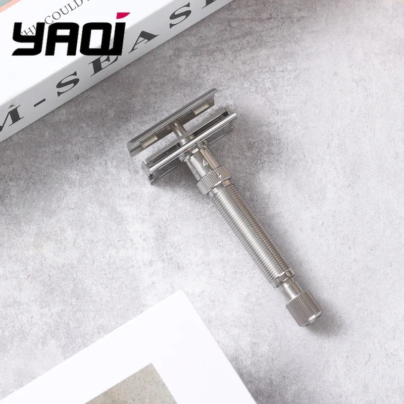 Yaqi Ultima 남성용 스테인레스 스틸 조절식 안전 면도기