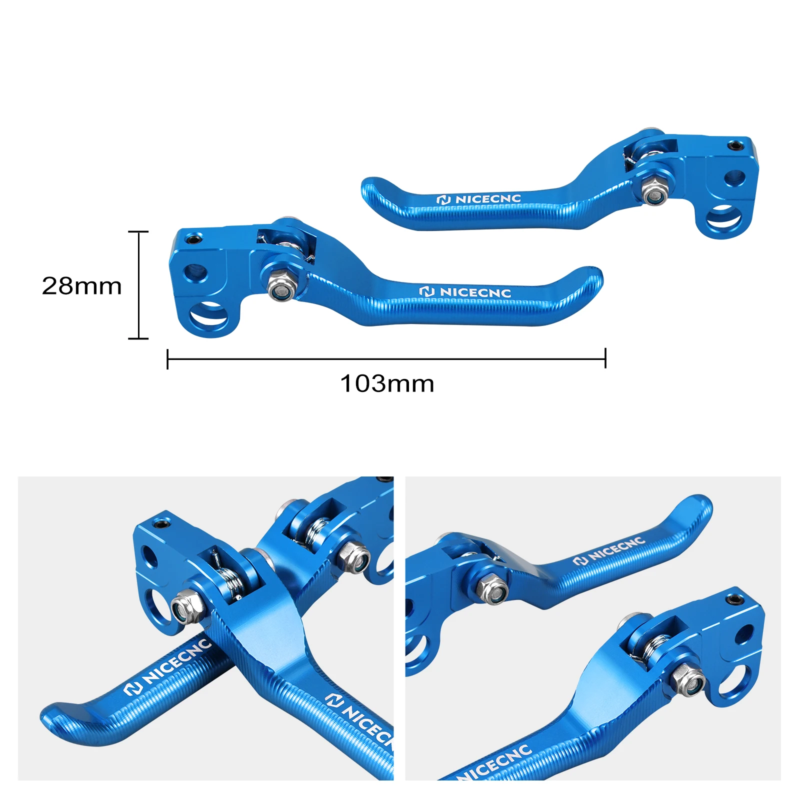 NICECNC Für Sur-Ron Surron Light Bee X S L1E Segway X160 X260 Motorrad Vorne Hinten Bremshebel & Brems Reservoir Abdeckungen Kappen – Detail 4
