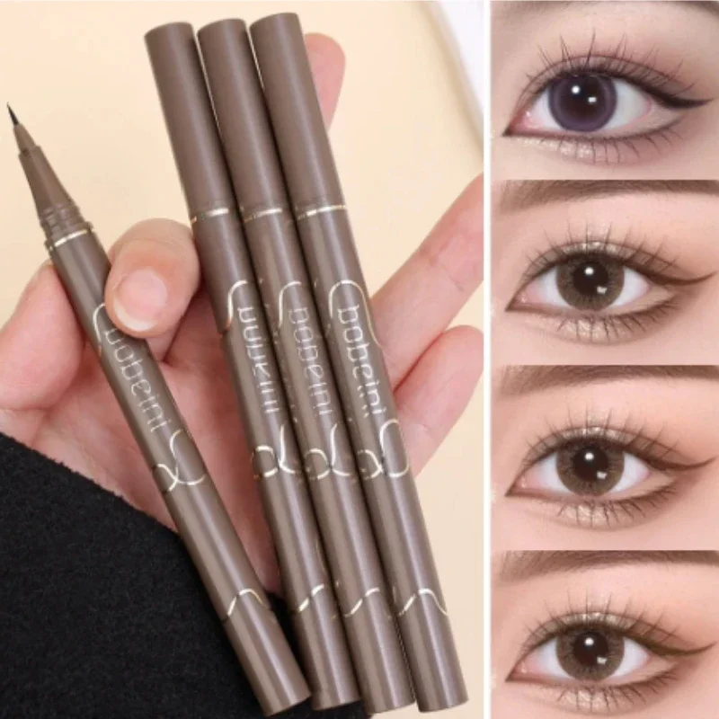 Waterproof Quick Dry Liquid Eyeliner Pen Eyeliner Pencil Matte Black Brown Lasting Lying Silkworm Beauty Eyes Makeup