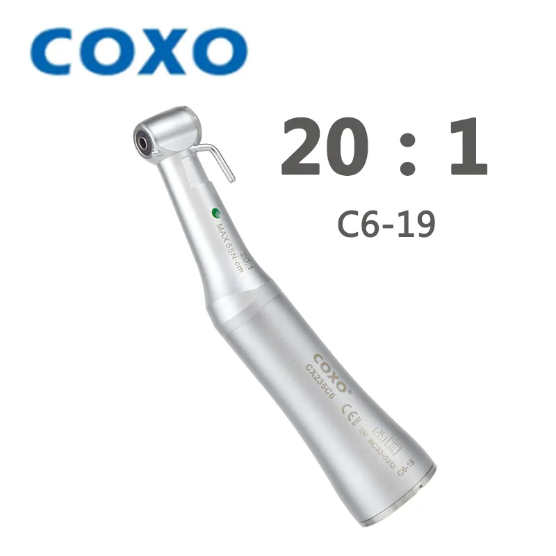 

Детали для стоматологических принадлежностей COXO CX235, для дантиста, 20:1, с обрезным углом, Φ, низкая скорость, совместимы со всеми моторами E-Type