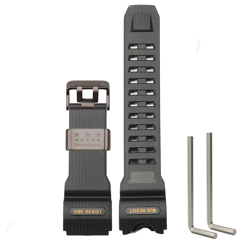 Rugged Black Waterproof Replacement Strap with Stainless Steel Loop