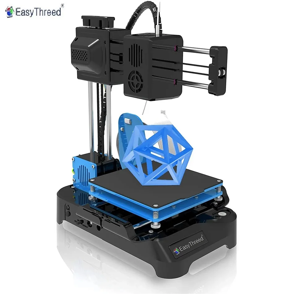 EasyThreed K7 – Mini imprimante 3D multicolore, Kit d'installation autonome, facile à utiliser, avec une seule touche, cadeau pour enfants, nouveauté