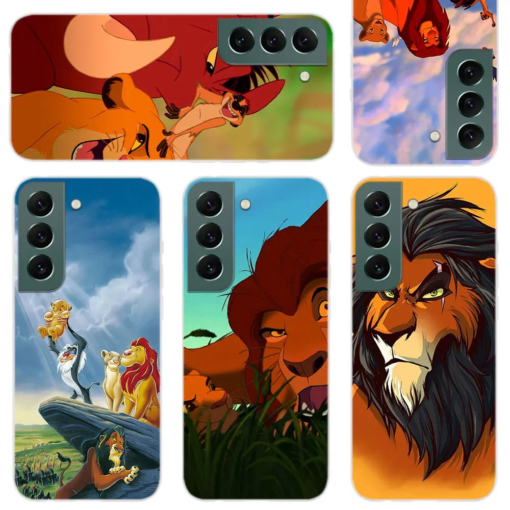 

Silicone Soft Phone Case For Samsung Galaxy S22 S21 5G S20 Ultra S10 S9 S8 Plus Lite E Coque Cover Lion King