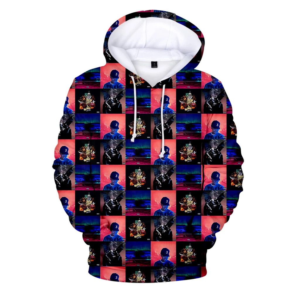 Lakályos chano Esély Lá rappers szuper Előőrsön áll chancelor johnathan bennett 3D hoodies men/women Pamut sportpulóver Lezser pulóverek