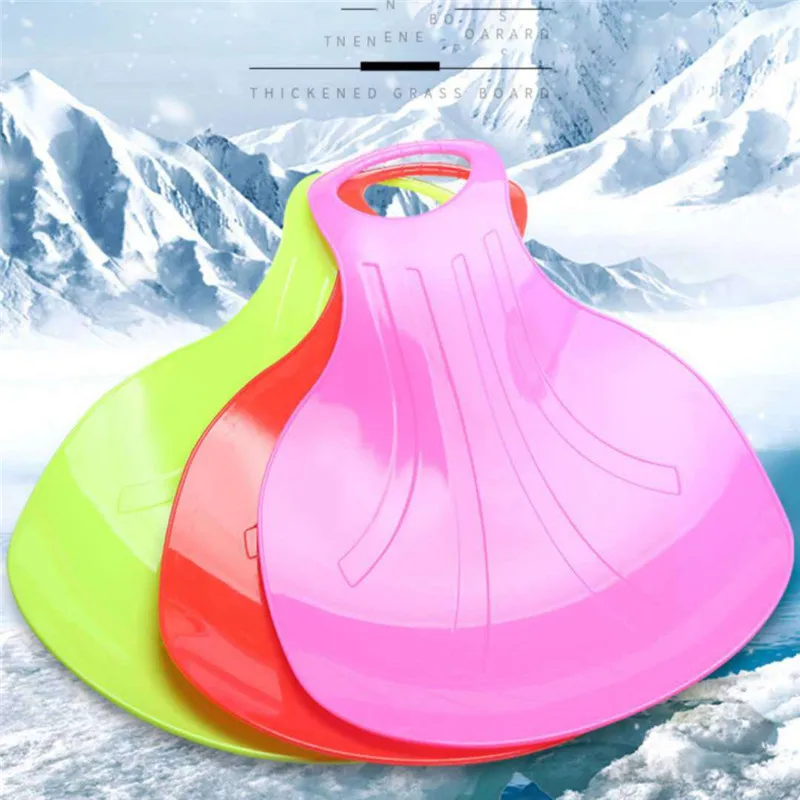 

Snow Sledge Winter Outdoor Sport Thicken Kids Adult Ski Board Sleigh Outdoor Grass Plastic Boards Sand Slider Snow Luge