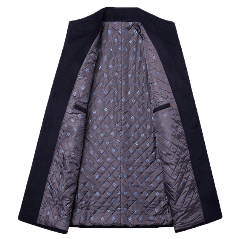 Men's Overcoats Are Lengthened Solid Colored Men's Coats