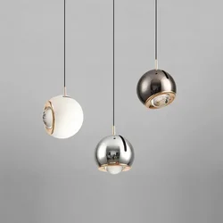 Modern Adjustable Angle Led Round Pendant Light Simple Stretchable Home Decor Chandelier Bedroom Bedside Lamp Lighting Luminaire
