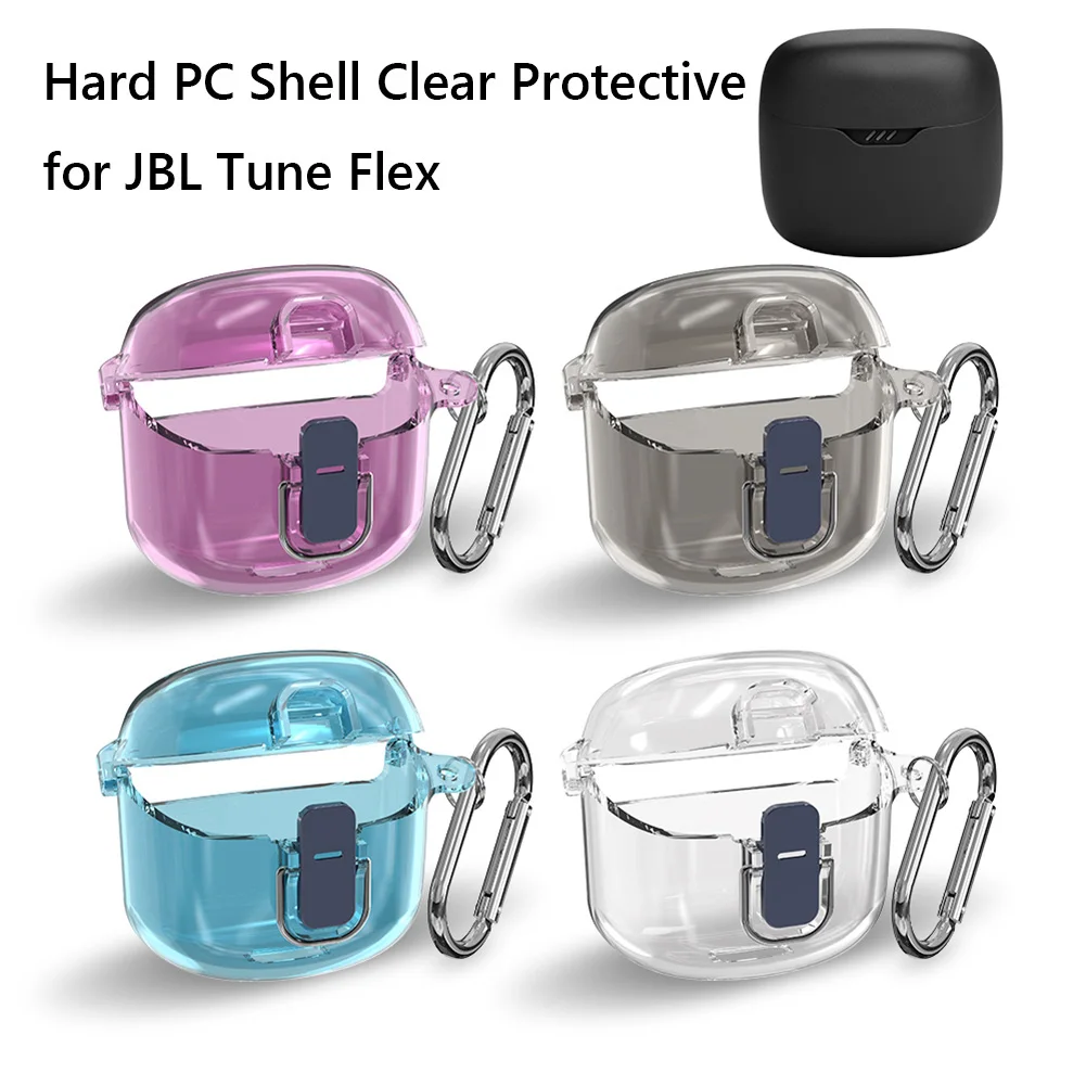 Per Jbl Tune Flex 2023 Auricolari Wireless Cover Protettiva Antiurto Hard Pc Shell Clear Case Cover Auricolari Cover Per La Pelle Impermeabile