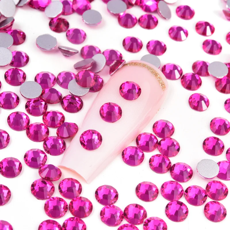 Wholesale Glitter Non Hotfix Rhinestones Bulk стразы Strass DIY Nails  Crystals Diamond 네일파츠 косметFor vestidos Nail Charms Dress