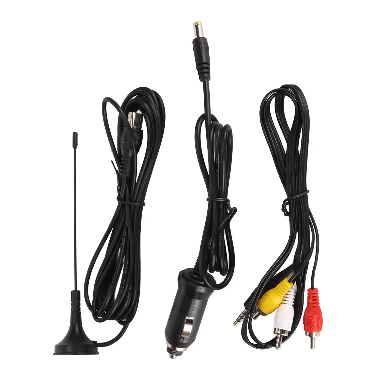 10 Inch HD Portable TV 1080P TFT LED Video Player for home & Car, Rechargeable with EU Plug 100-240V