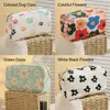 Makeup Brush Skincare Corduroy Makeup Bag Fashion Printed Large Capacity Cosmetic Bags Travel Toiletry Organizer Bag for Women 5
