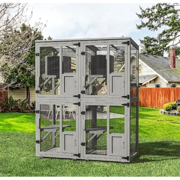 4-Level Outdoor Cat Enclosure 1