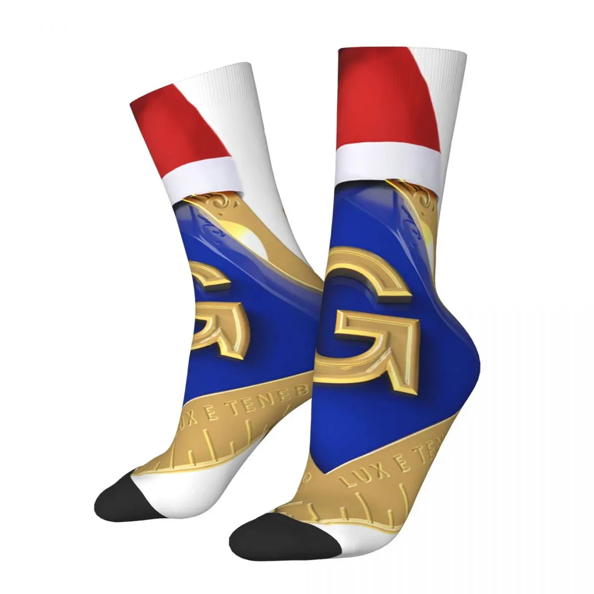 

Носки мужские с квадратным компасом, винтажные бесшовные, с принтом, в стиле хип-хоп, с Сантой, шляпой, подарок