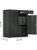 CMY Metal Storage Cabinet Locking Storage Cabinet with Two Drawers 36" H Steel Cabinet with Adjustable Shelf for Office 3
