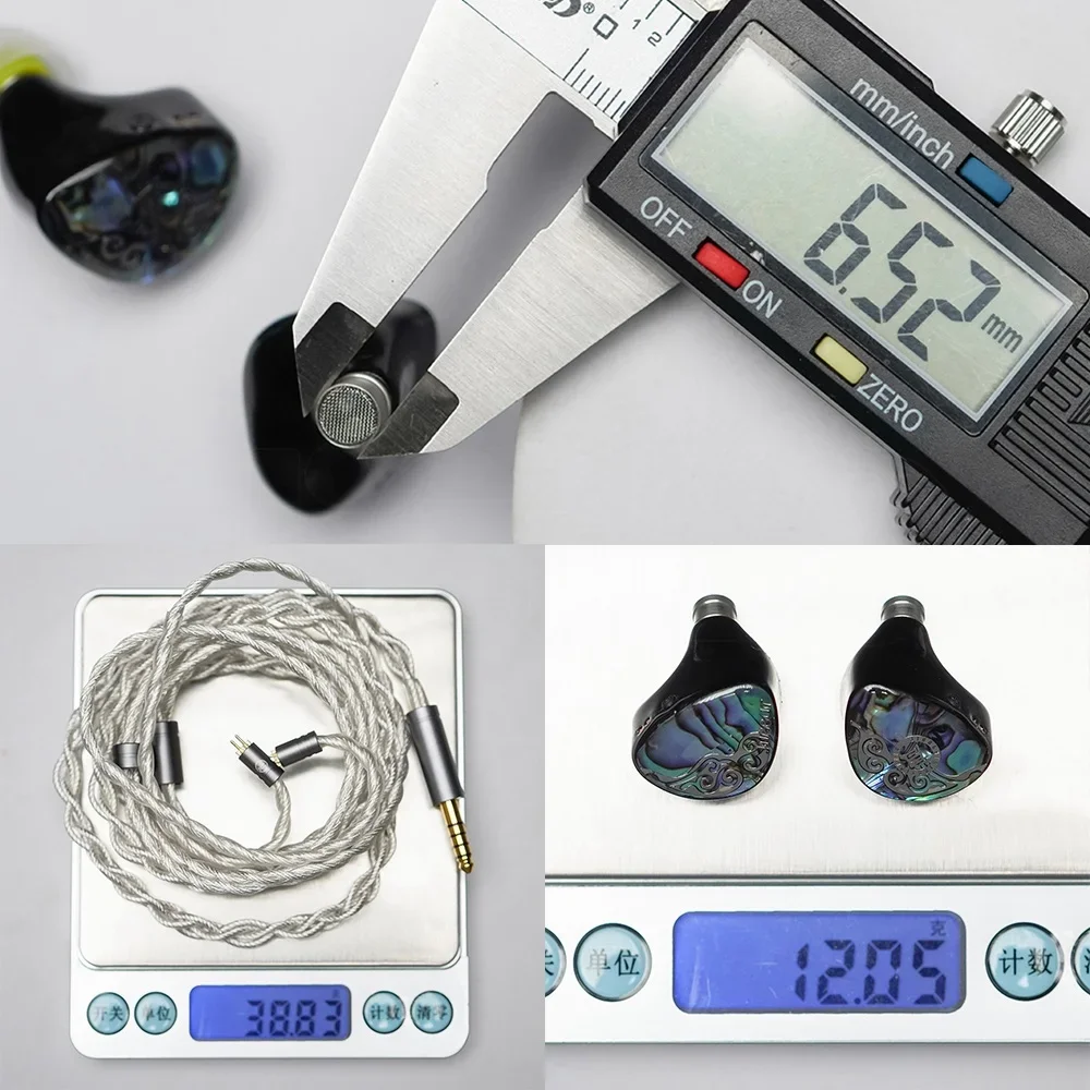 JUZEAR Butterfly 61T 6BA+1DD Hi-Fi In-Ear Monitors Earphones 4