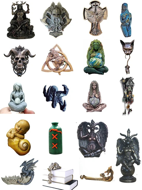 Goddess Statue Satan Goat Statue Resin Craft Handmade Figurine Home Outdoor Garden Decor Ornaments Animal Sculpture Decorations 1