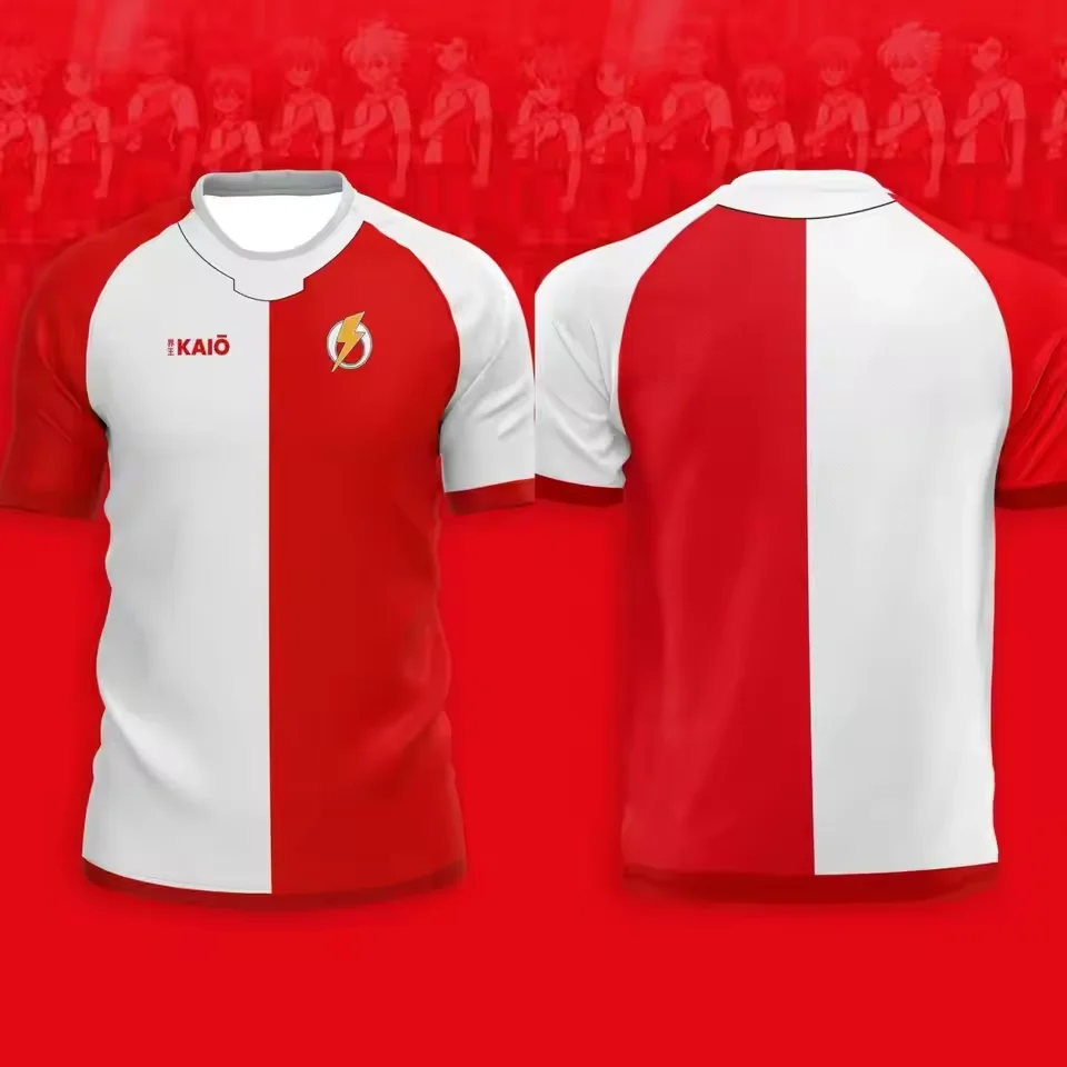 Men's Football T-shirt Japanese Animation T-shirt Inama Eleven Joint Short-sleeved Summer Comfortable Sports Children's T-shirt 5