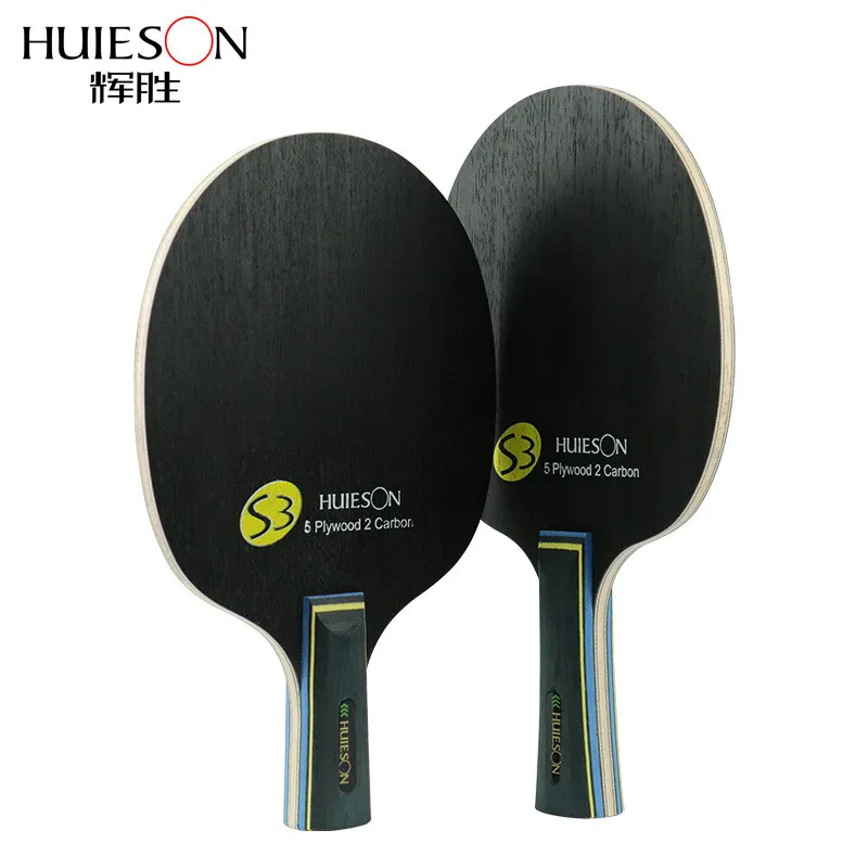 

Huieson Small Handle Table Tennis Blade 7 Plywood High Tech Ping Pong Paddle for Teenagers and Kids S3