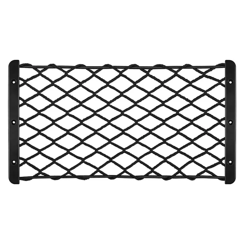 

1Pcs Car Elastic Net Pocket Trunk Side Storage Organizer Bag Fire Extinguisher Fixed Frame Auto Interior Stuff Decor