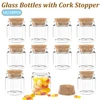 10/20PCS Mini Glass Bottles With Cork Stoppers 50ML Transparent Jars for Wedding Favors Crafts Home Decorations Party Favor 1