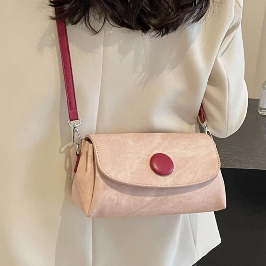 Texture Fashion Bag Ladies New Version Simple and Versatile Small Square Bag Simple Shoulder Crossbody Handbag for Women
