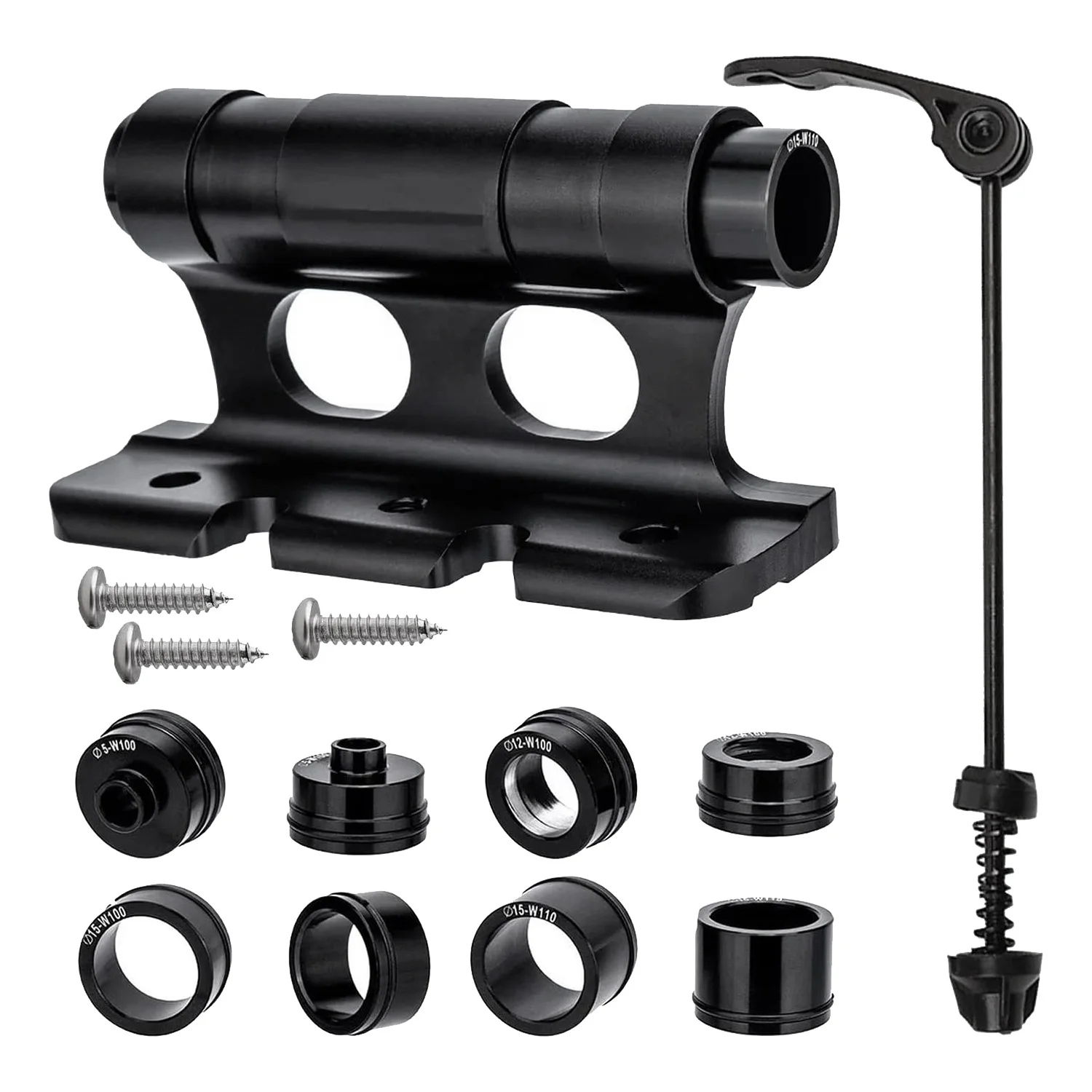 

Versatile Front Fork Mount Block,Quick Release Thru Axle Road Bicycle Bracket Adapters for Truck/Trailer/Bikes Racks