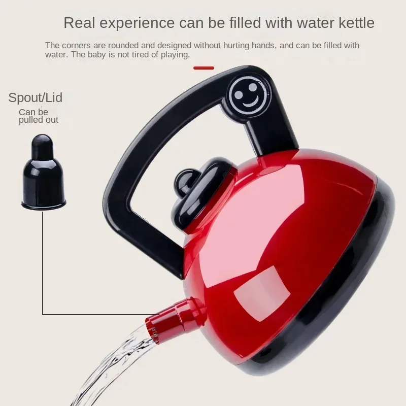 Set For Kids Girl Cooking Kitchen Toys Baby Cutting Fruit Cooking Kitchen Utensils Children's Simulation Education Pretend Play 3