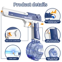 Electric Water Gun, Desert Eagle Rechargeable Automatic Squirt Guns Up to 32 FT, Outdoor Summer Toys for Kids Adults Pool Beach 2