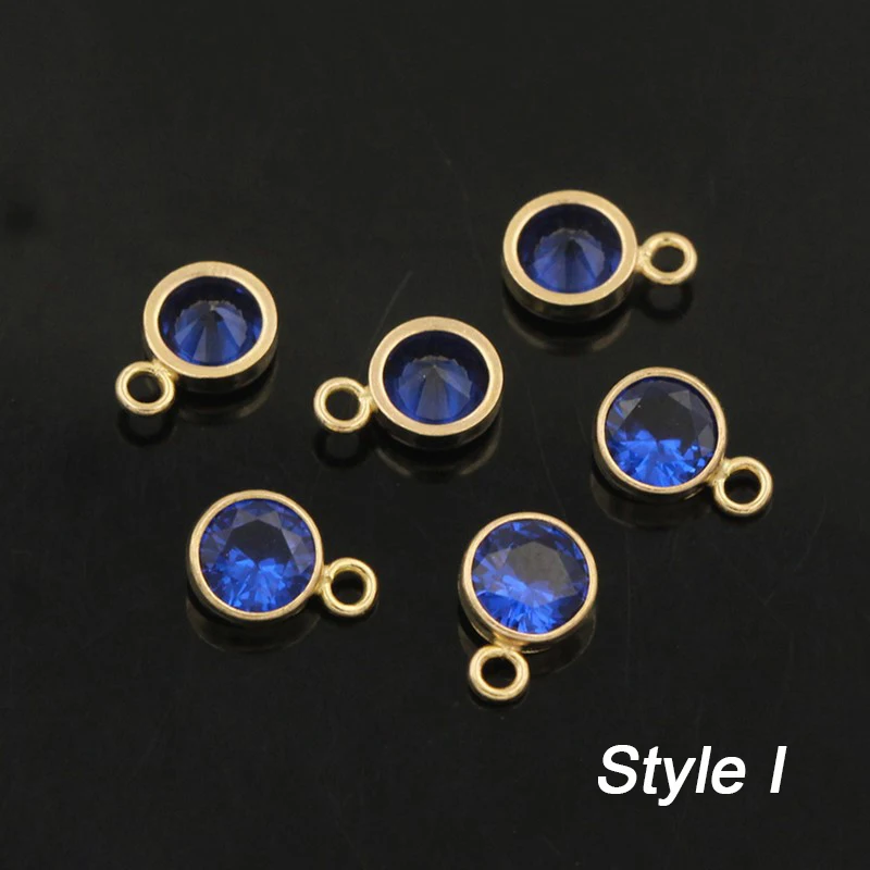 14K Gold gefüllt 3/4mm CZ Stein Lünette Tropfen Stein Charms für Halskette Armband Komponenten Stecker Großhandel DIY Schmuck Erkenntnisse – Detail 21