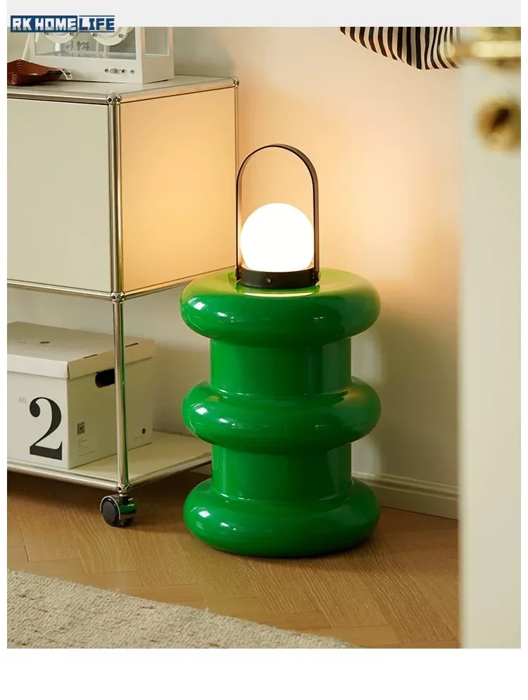 

Ottoman Low Stool Side Table Footstool Footrest Memphis ABS Plastic Round Edge Pilastro Dressing Work Living Room Indoor Stool