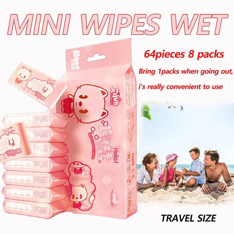 Portable Non Woven Hand Wipes for Home School Travel
