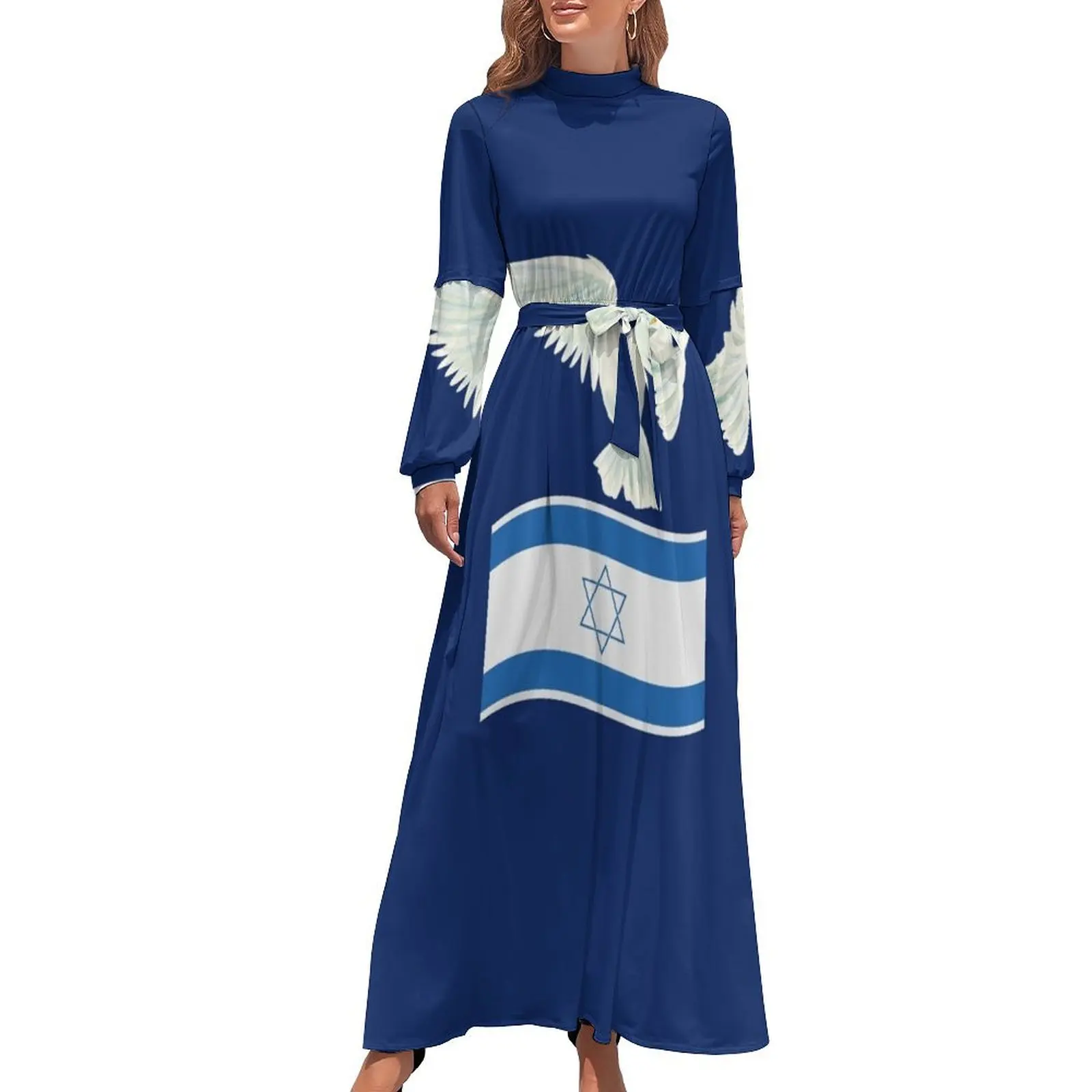 thumbnail image 1 of Feliz Hanukkah Feliz Hanukkah Mascarilla Feliz Hanukkah Menorah Regalo judío Regalo de Hanukkah Vestido largo Vestidos de noche, 1 of 5