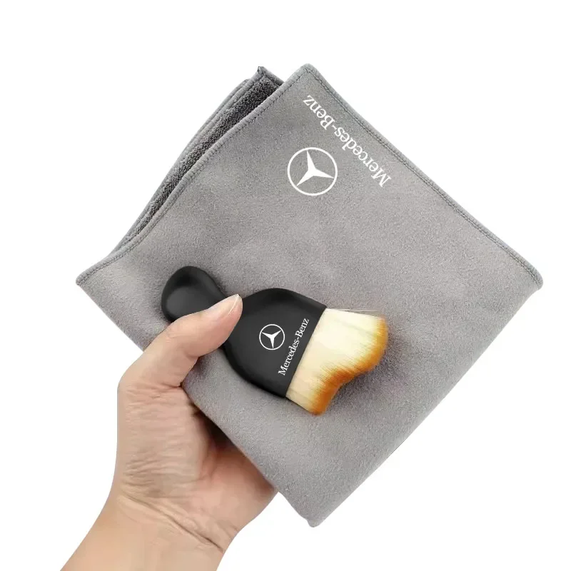 Car Cleaning Soft Brush Car Wash Towel Microfiber Cleaning Rag Cloth For Mercedes Benz W206 W220 W205 W211 W212 GLC GLS AMG W203 4