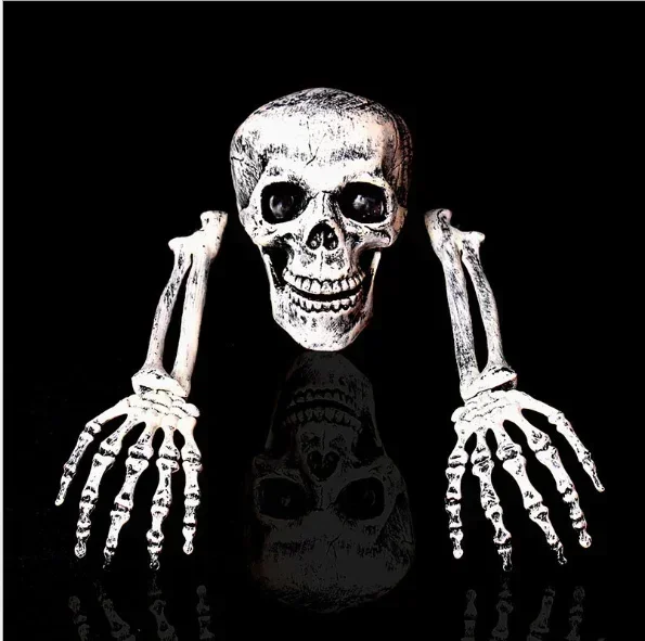 Halloween Garden Decoration Skeleton Bones Prop Ground Breaking Scary Human Skull Party for Decoration and Spooky Graveyard