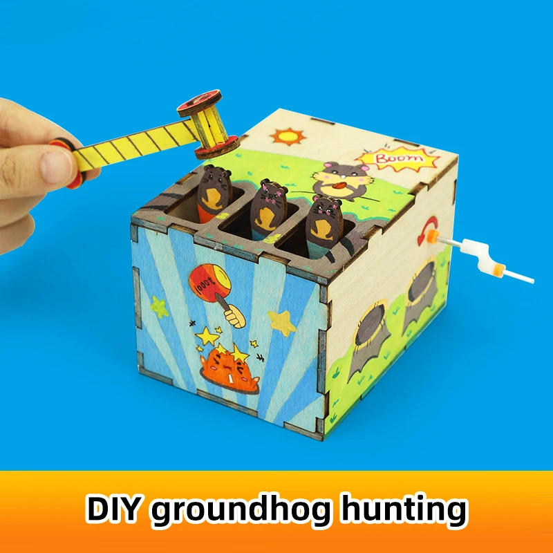 DIY Mouse Game Science and Technology Invention Hand-made Self-made  Assembly Materials Science handmade toys physics toy - AliExpress 26