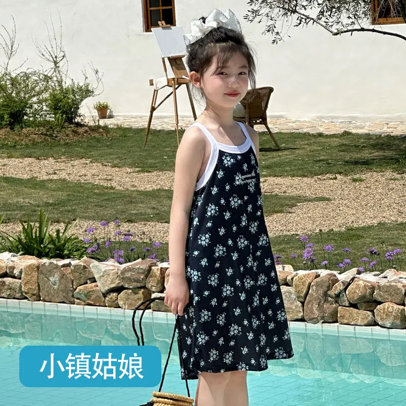 Kids Girls 100% Cotton Nightgown Cartoon Nightdress Girl Sleepwear Nightie Summer Short Sleeves Nightwear Children Clothes 4