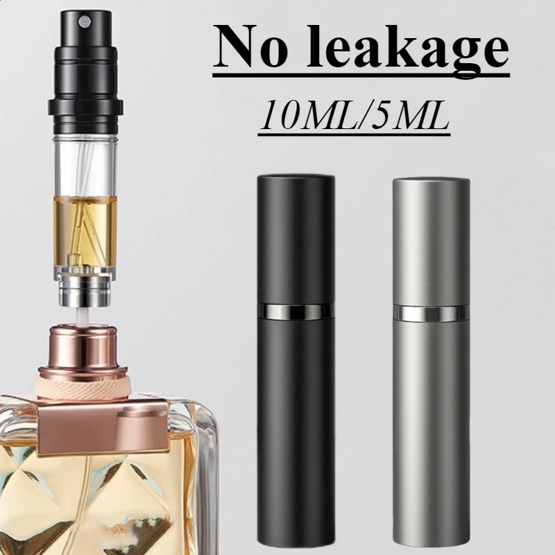 Perfume Atomizer 10ml 5ml Portable Liquid Container For Cosmetics Traveling Mini Aluminum Spray Empty Refillable Bottle