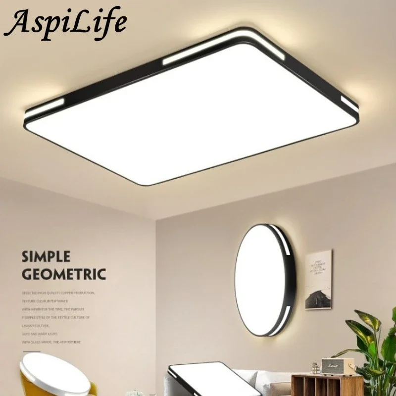 Casa Inteligente Luzes De Teto LED, Lustre Para Sala De Estar, Quarto, Sala De Jantar, Correia, Ultra-fino, Interior, Lâmpada De Fixação, AC 85-260V