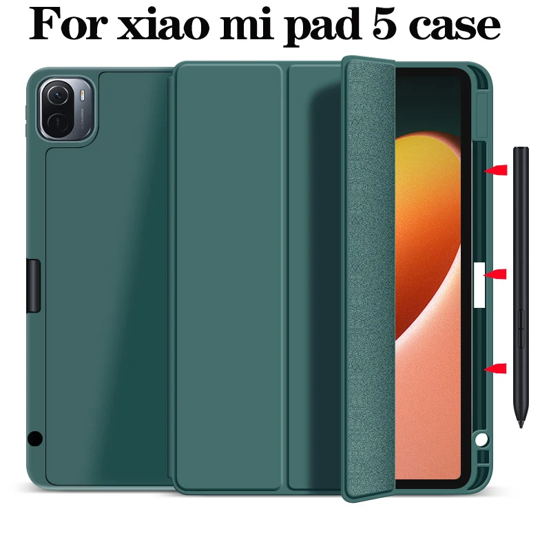 Чехол для xiomi mi pad 5 умный чехол xiaomi mipad Pro Ультратонкий тройного сложения 11 дюймов с