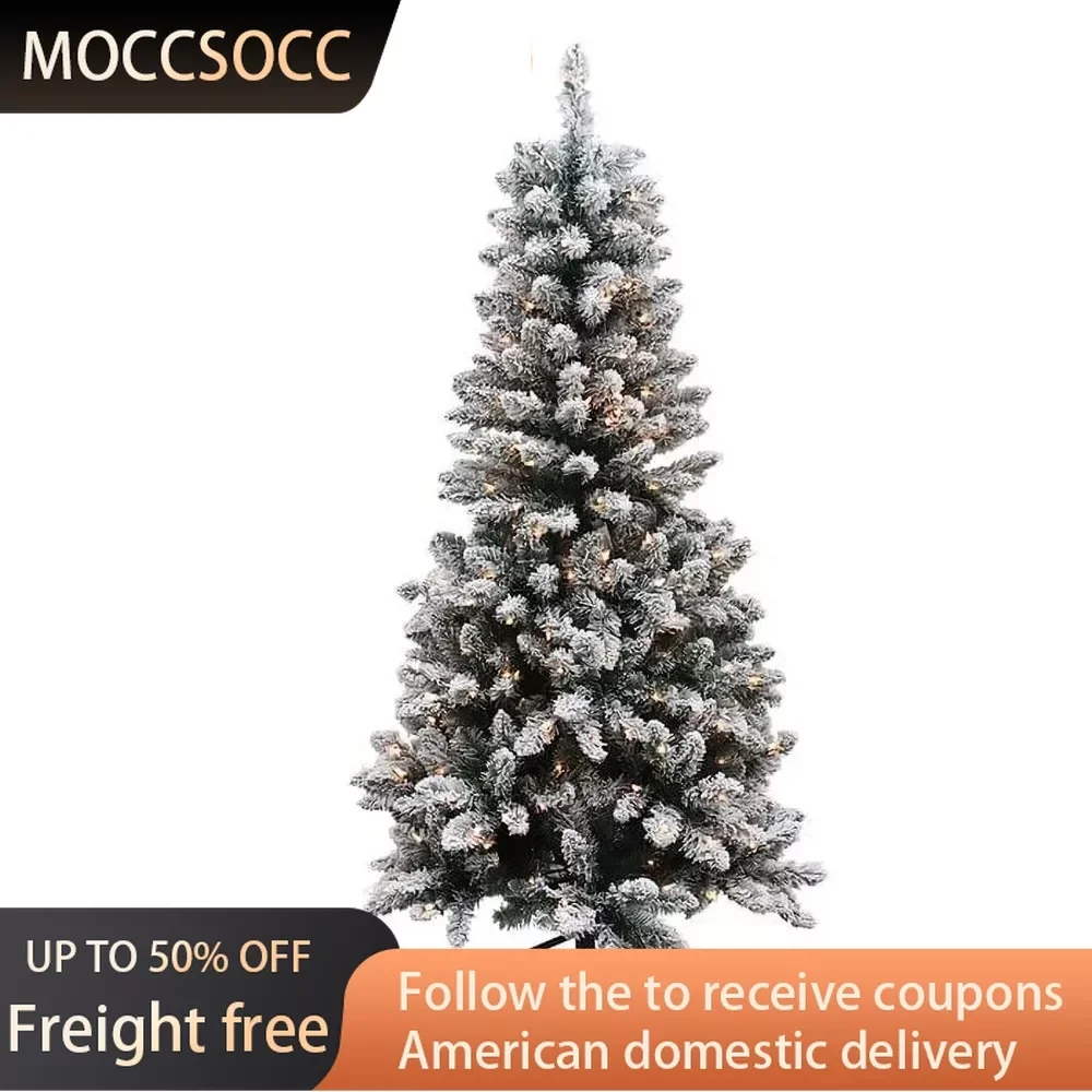 

Prelit Lighted Flocked White/Clear Spruce Artificial Christmas Tree 60" Green Freight Free Christmas Decorations for Home Trees