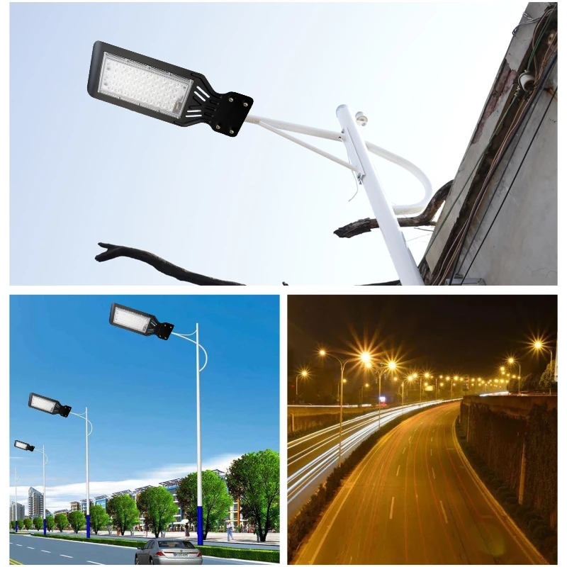 LED 가로등 50W 100W AC 220V 실외 투광 조명 IP65 방수 벽 조명 정원 도로 거리 통로 막대 조명, 실외 조명 스포트라이트 가로등 스포트라이트