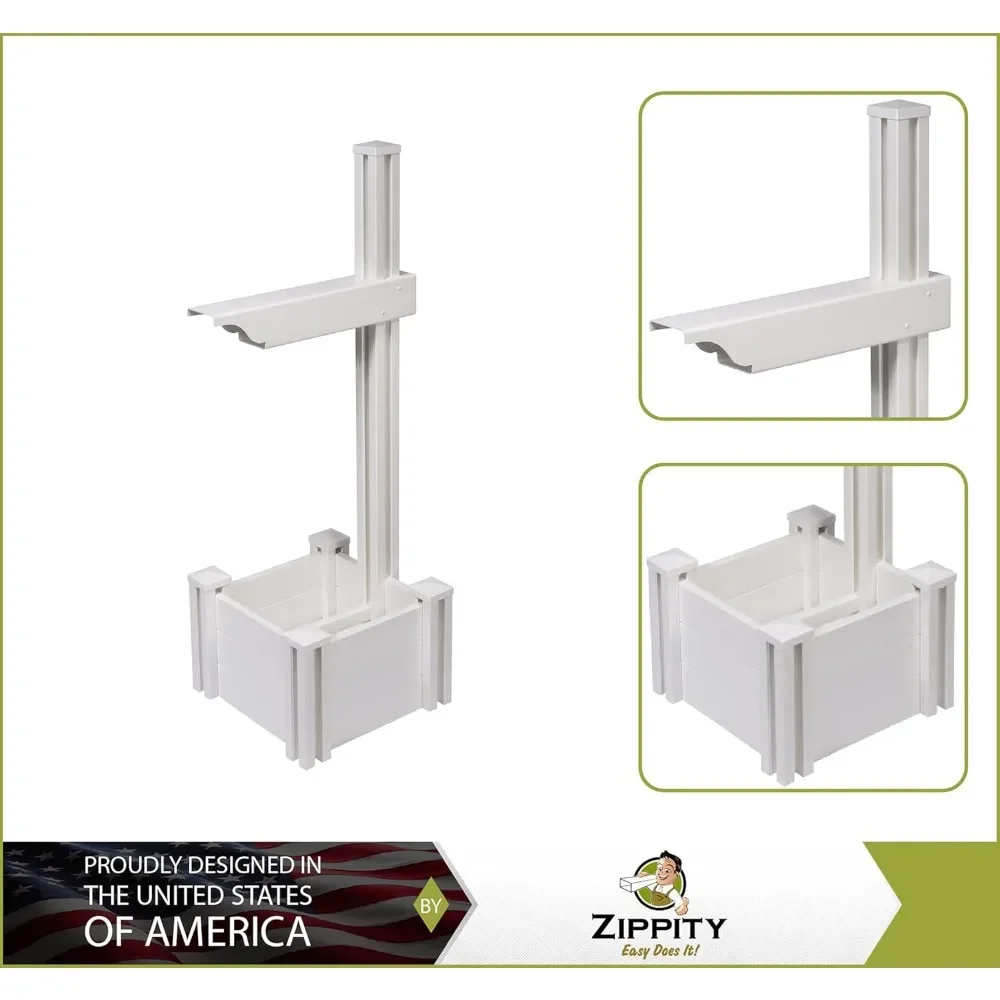ZP19027 Majestic Mailbox Post, White