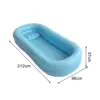 Inflatable Bathtub Adults Free Standing Blow up Bathtub PVC Portable Foldable Bath Tub for Men Women Elderly Indoor Accessories 6