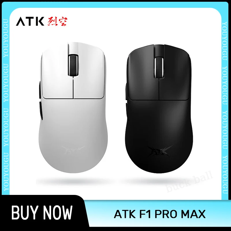 Atk F1 Pro Max Mouse F1 Ultimate Wireless Bluetooth Mouse Paw3950 