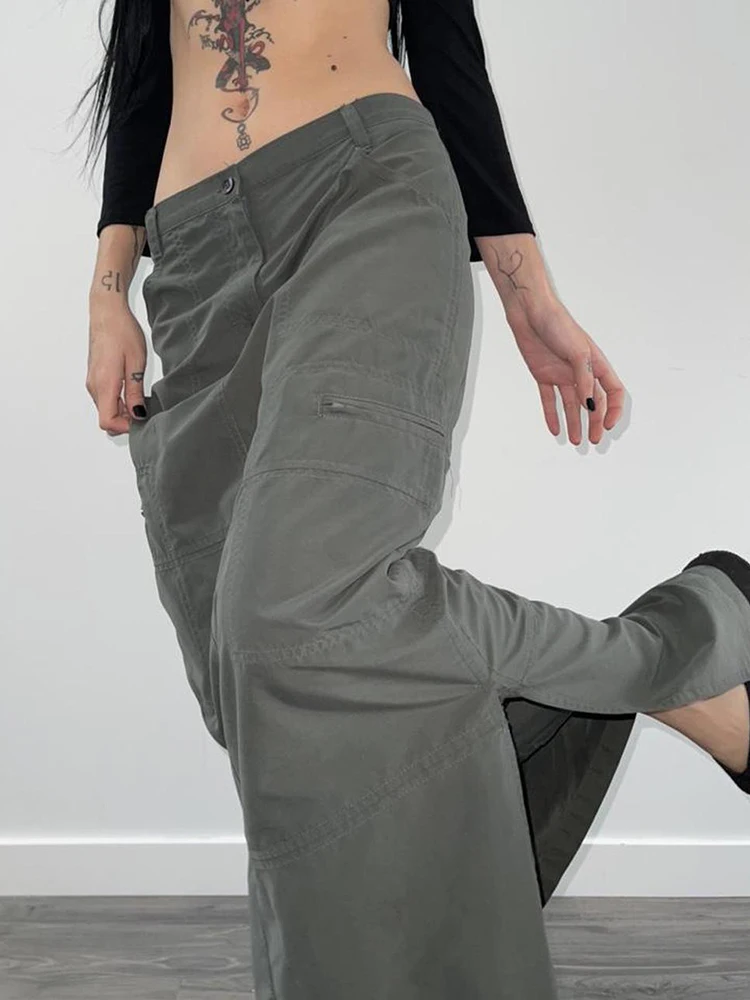 low waist cargo skirt