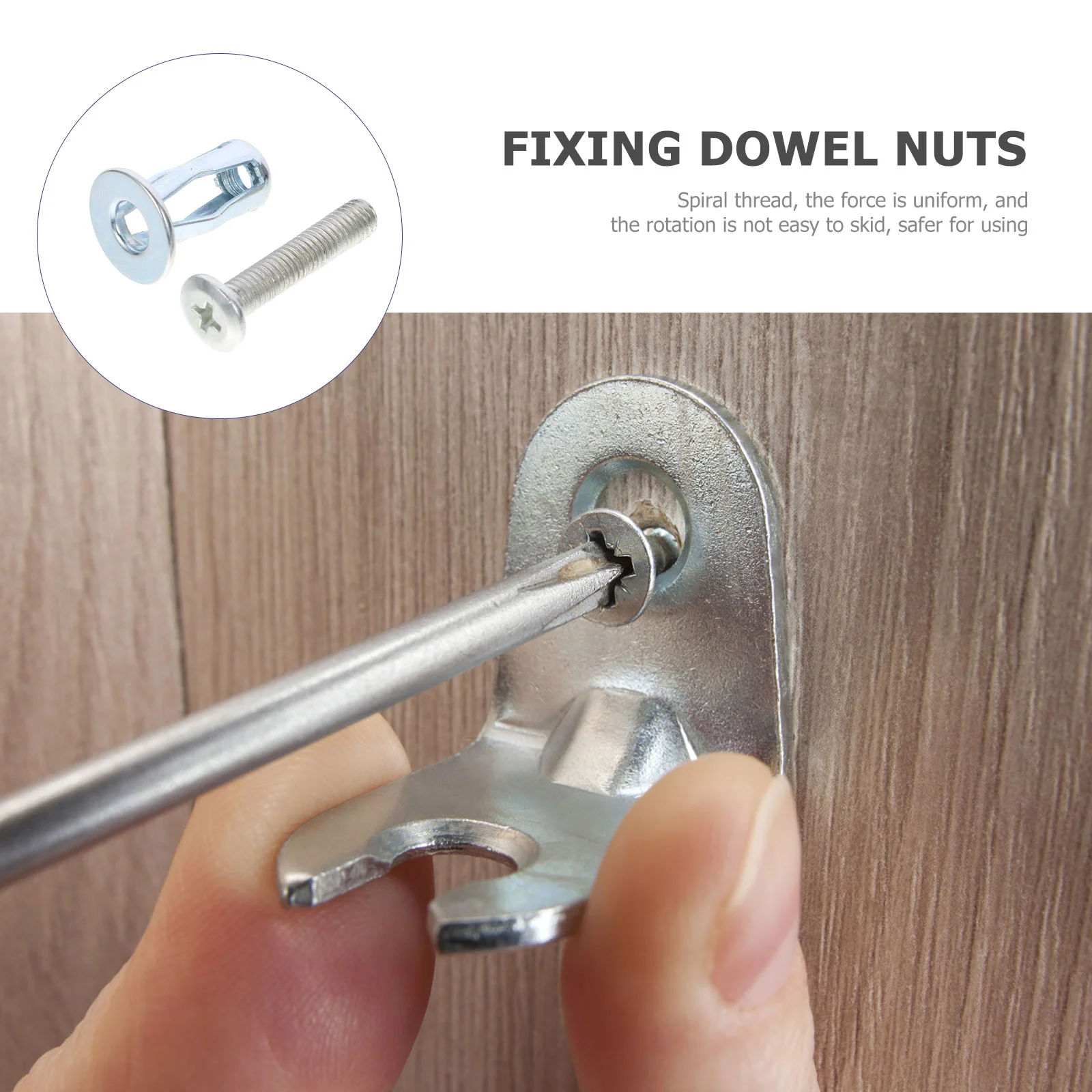 15Pcs CarbonSteel Galvanized PetalNut AnchorsShort HairScrews Kit ExpansionNuts FixingDowel JackTool SpiralThread DurableSafe