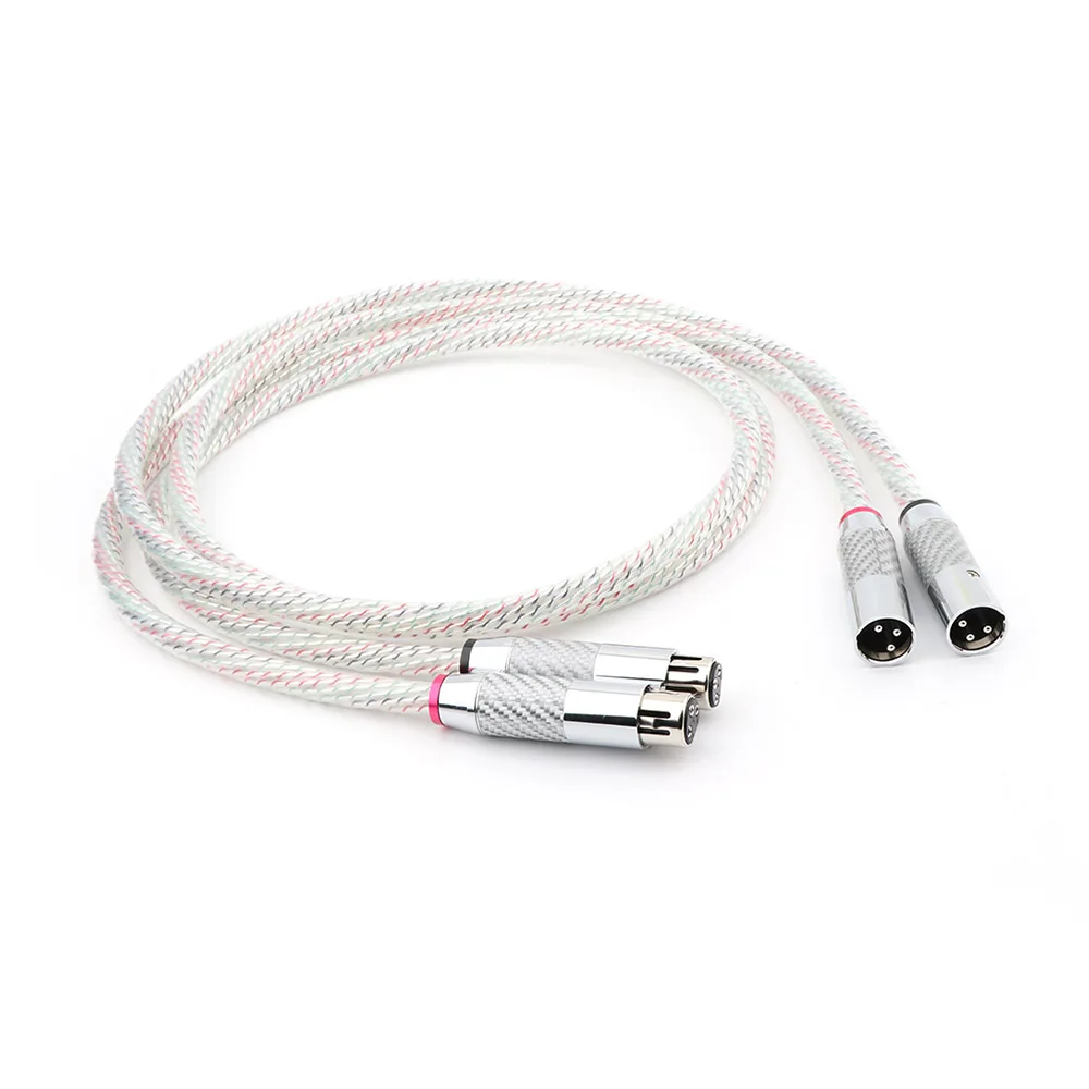 

NORDOST Valhalla OCC Silver Plating Series XLR Balanced Interconnect Cable With Carbon Fiber XLR Plug Male to Female Audio Cable